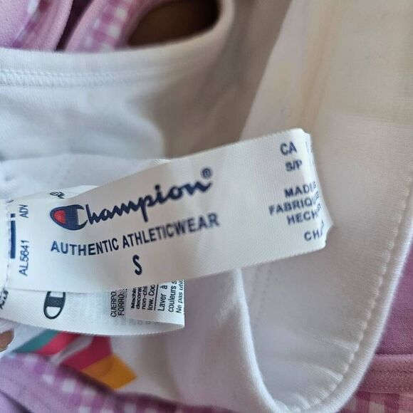 Champion Sz S pink white multicolor 2 sport bra bundle - Picture 4 of 5
